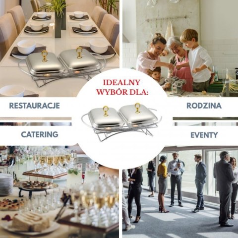 PODGRZEWACZ ŻAROODPORNY STOŁOWY 2x1,5L KLAUSBERG KB-7922 Klausberg