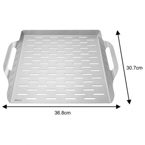 STALOWA TACA 37x31cm DO GRILLA GRILLOWANIA KINGHOFF KH-1917 Kinghoff