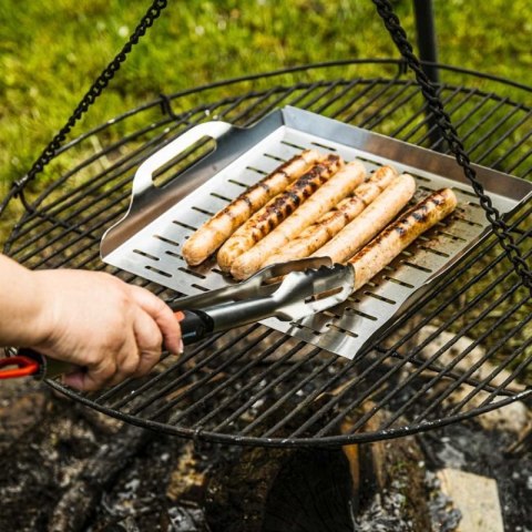 STALOWA TACA 37x31cm DO GRILLA GRILLOWANIA KINGHOFF KH-1917 Kinghoff