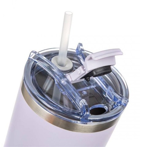 STALOWY KUBEK TERMICZNY TERMOS 1200ml Z RĄCZKĄ I SŁOMKĄ BANQUET TWAIN LILA Banquet