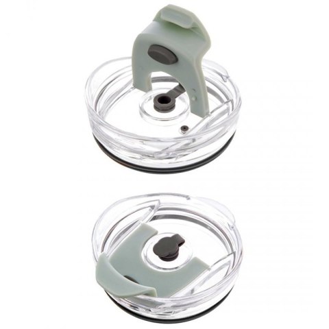 STALOWY KUBEK TERMICZNY TERMOS 1200ml Z RĄCZKĄ I SŁOMKĄ ORION 112282 MIĘTOWY Orion