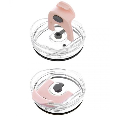 STALOWY KUBEK TERMICZNY TERMOS 1200ml Z RĄCZKĄ I SŁOMKĄ ORION 112283 RÓŻOWY Orion