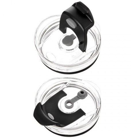 STALOWY KUBEK TERMICZNY TERMOS 1200ml Z RĄCZKĄ I SŁOMKĄ ORION 112284 CZARNY Orion