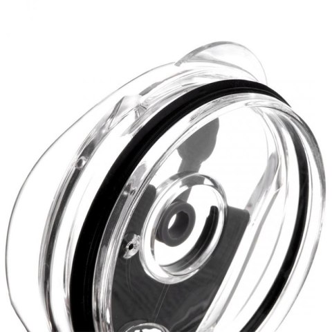 STALOWY KUBEK TERMICZNY TERMOS 1200ml Z RĄCZKĄ I SŁOMKĄ ORION 112284 CZARNY Orion