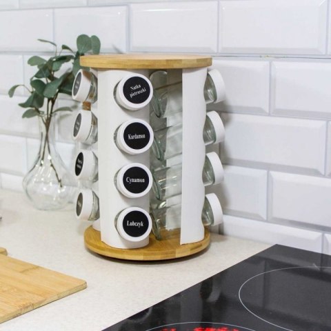 STOJAK OBROTOWY NA PRZYPRAWY 16 POJEMNIKÓW 2863 Brunbeste