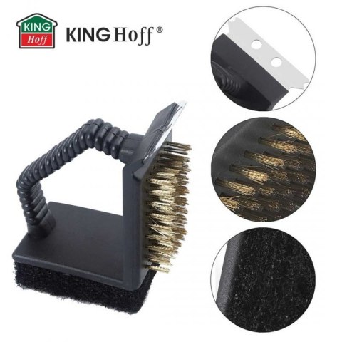 SZCZOTKA 3w1 DO CZYSZCZENIA RUSZTU GRILLA KINGHOFF KH-1913 Kinghoff