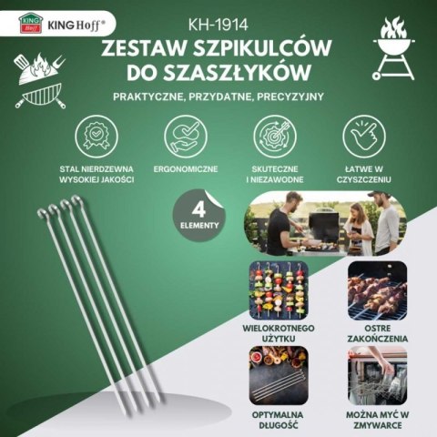SZPIKULCE 36cm DO GRILLOWANIA SZASZŁYKÓW KINGHOFF KH-1914 Kinghoff