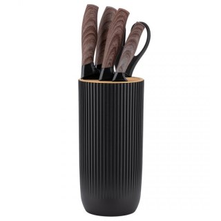 ZESTAW NOŻY KUCHENNYCH Z TASAKIEM W STOJAKU E-6309 Elitehoff