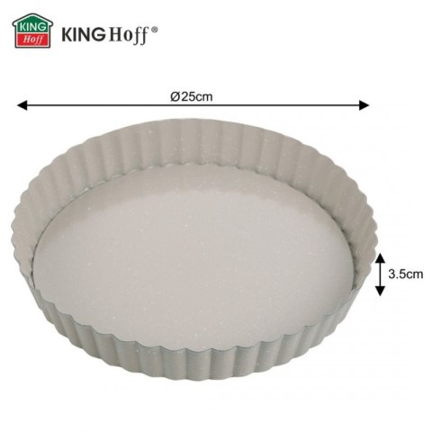 BLACHA FORMA DO TARTY Ø25cm Z WYJMOWANYM DNEM KINGHOFF KH-1969 Kinghoff