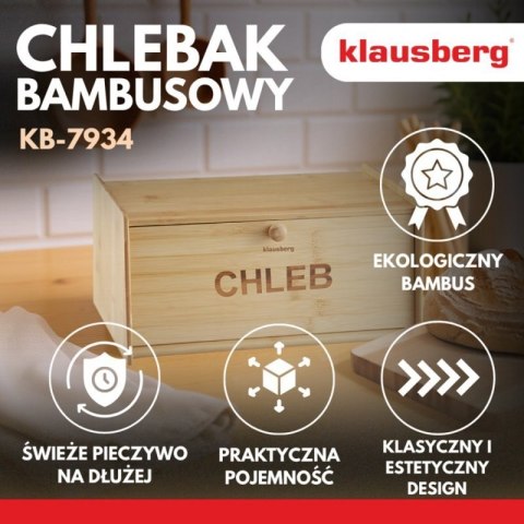 CHLEBAK POJEMNIK BAMBUSOWY NA PIECZYWO KLAUSBERG KB-7934 Klausberg