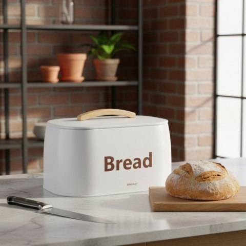CHLEBAK POJEMNIK STALOWY NA PIECZYWO KINGHOFF KH-1947 BIAŁY Kinghoff