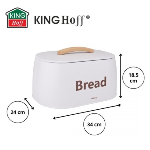 CHLEBAK POJEMNIK STALOWY NA PIECZYWO KINGHOFF KH-1947 BIAŁY Kinghoff