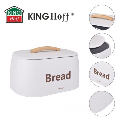 CHLEBAK POJEMNIK STALOWY NA PIECZYWO KINGHOFF KH-1947 BIAŁY Kinghoff