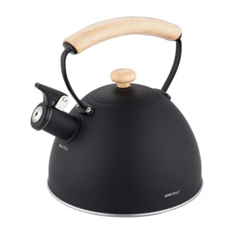 CZAJNIK 2,5L Z GWIZDKIEM KINGHOFF KH-1999 CZARNY MAT Kinghoff