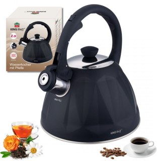 CZAJNIK 2L Z GWIZDKIEM KINGHOFF KH-1997 CZARNY MAT Kinghoff