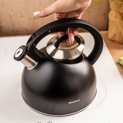 CZAJNIK STALOWY Z GWIZDKIEM 2,5L KLAUSBERG KB-7911 Klausberg