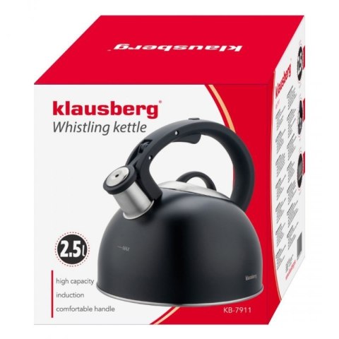 CZAJNIK STALOWY Z GWIZDKIEM 2,5L KLAUSBERG KB-7911 Klausberg