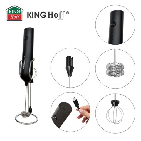 ELEKTRYCZNY MIKSER DO KOKTAJLI SPIENIACZ DO MLEKA KINGHOFF KH-2001 Kinghoff