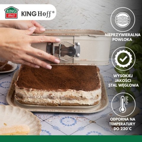 FORMA BLACHA KWADRATOWA ROZPINANA DO CIASTA 27,5x27,5cm KINGHOFF KH-1977 Kinghoff