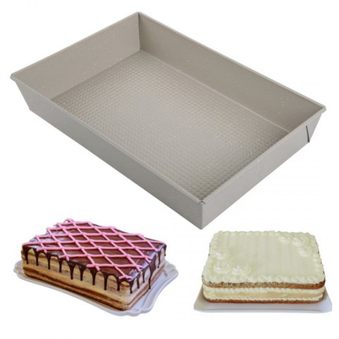 FORMA BLACHA PROSTOKĄTNA DO CIASTA 36,5x24cm KINGHOFF KH-1975 Kinghoff