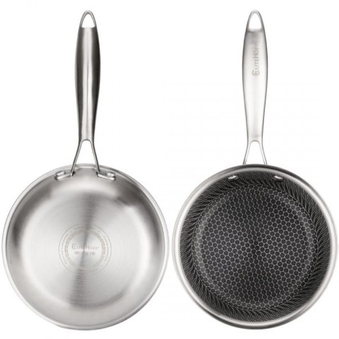 PATELNIA STALOWA 18cm Z POWŁOKĄ PLASTER MIODU E-7544 Elitehoff