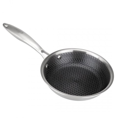 PATELNIA STALOWA 18cm Z POWŁOKĄ PLASTER MIODU E-7544 Elitehoff