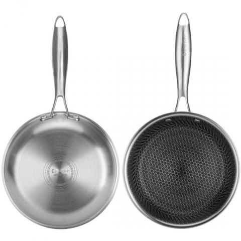 PATELNIA STALOWA 20cm Z POWŁOKĄ PLASTER MIODU E-7545 Elitehoff