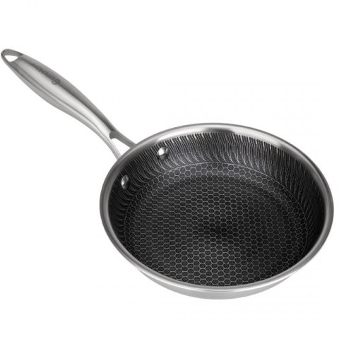 PATELNIA STALOWA 20cm Z POWŁOKĄ PLASTER MIODU E-7545 Elitehoff