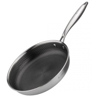 PATELNIA STALOWA 26cm Z POWŁOKĄ PLASTER MIODU E-7548 Elitehoff