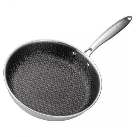 PATELNIA STALOWA 26cm Z POWŁOKĄ PLASTER MIODU E-7548 Elitehoff