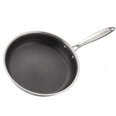 PATELNIA STALOWA 28cm Z POWŁOKĄ PLASTER MIODU E-7549 Elitehoff