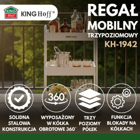 REGAŁ BAREK MOBILNY WIELOFUNKCYJNY KINGHOFF KH-1942 Kinghoff