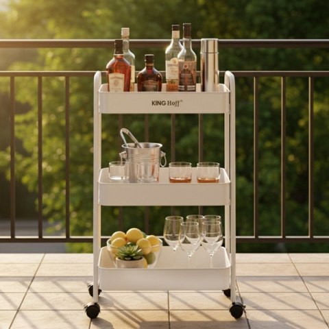 REGAŁ BAREK MOBILNY WIELOFUNKCYJNY KINGHOFF KH-1942 Kinghoff