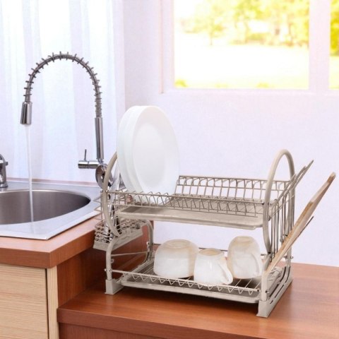 SUSZARKA DWUPOZIOMOWA DO NACZYŃ Z OCIEKACZEM I TACĄ 4029 Brunbeste