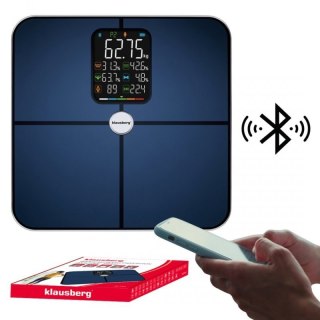 ANALITYCZNA WAGA ŁAZIENKOWA SMART IOS ANDROID KLAUSBERG KB-7940 Klausberg