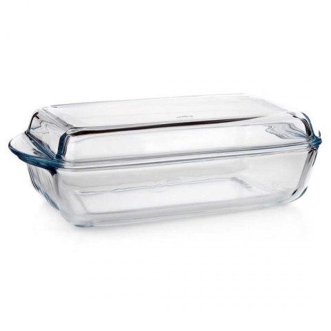 BRYTFANNA SZKLANA ŻAROODPORNA 4,1L Z POKRYWĄ NACZYNIE ŻAROODPORNE Banquet