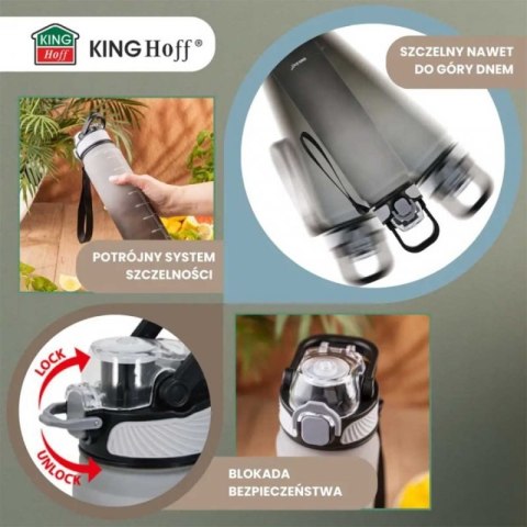 BUTELKA BIDON NA WODĘ 1L KINGHOFF KH-2008 Kinghoff