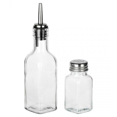 BUTELKI SZKLANE DO OLIWY OCTU 2x 250ml PRZYPRAWNIKI W STOJAKU 229276 Orion