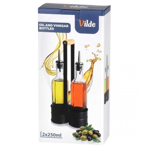 BUTELKI SZKLANE DO OLIWY OCTU 2x 250ml W STOJAKU 229274 Orion