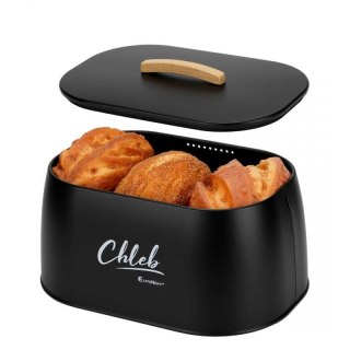 CHLEBAK POJEMNIK STALOWY NA PIECZYWO E-6324 czarny Elitehoff