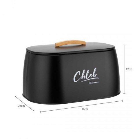 CHLEBAK POJEMNIK STALOWY NA PIECZYWO E-6324 czarny Elitehoff