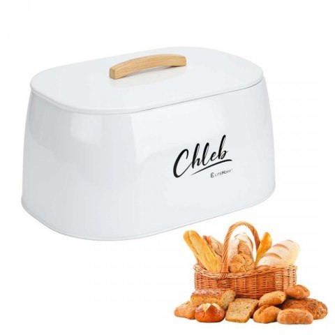 CHLEBAK POJEMNIK STALOWY NA PIECZYWO E-6325 biały Elitehoff