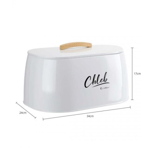 CHLEBAK POJEMNIK STALOWY NA PIECZYWO E-6325 biały Elitehoff