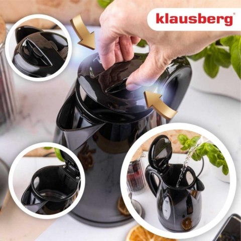 CZAJNIK ELEKTRYCZNY 1,2L KLAUSBERG KB-9001 CZARNY Klausberg