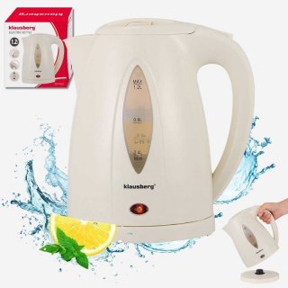 CZAJNIK ELEKTRYCZNY 1,2L KLAUSBERG KB-9002 KREMOWY Klausberg