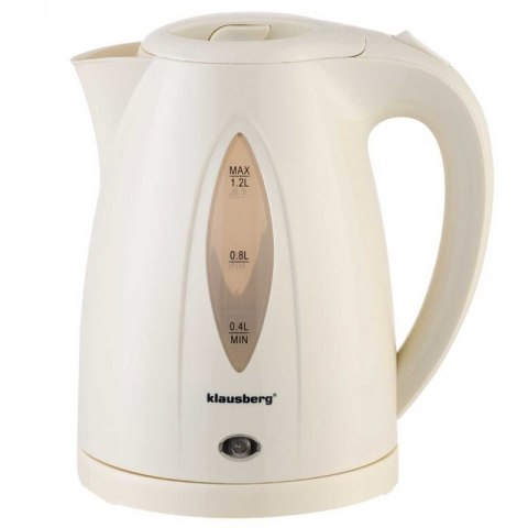 CZAJNIK ELEKTRYCZNY 1,2L KLAUSBERG KB-9002 KREMOWY Klausberg