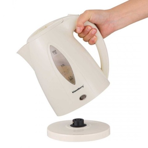 CZAJNIK ELEKTRYCZNY 1,2L KLAUSBERG KB-9002 KREMOWY Klausberg