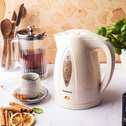 CZAJNIK ELEKTRYCZNY 1,2L KLAUSBERG KB-9002 KREMOWY Klausberg