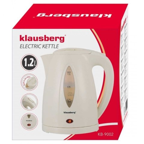 CZAJNIK ELEKTRYCZNY 1,2L KLAUSBERG KB-9002 KREMOWY Klausberg