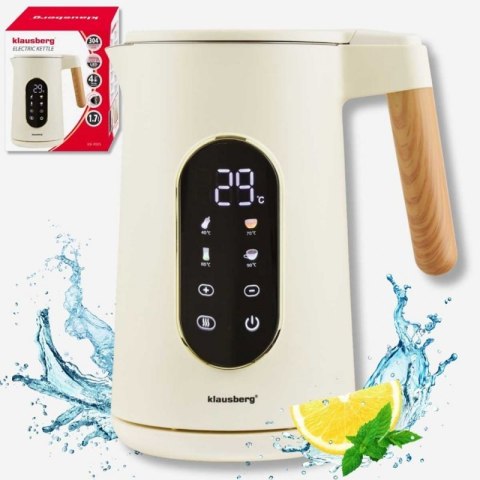 CZAJNIK ELEKTRYCZNY 1,7L KLAUSBERG KB-9005 REGULACJA TEMPERATURY Klausberg